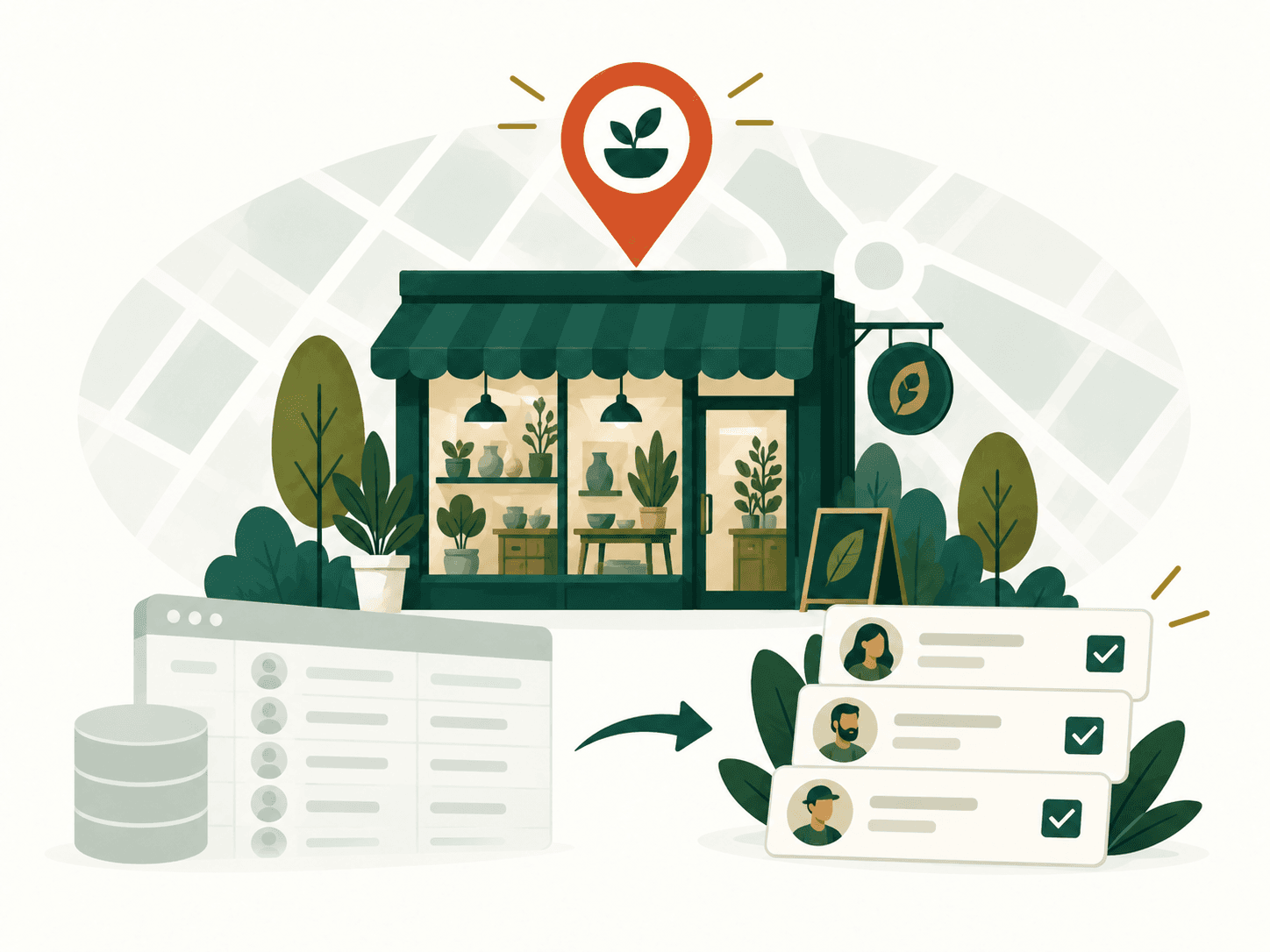 Editorial illustration for Apollo alternatives for niche markets market research and B2B lead generation