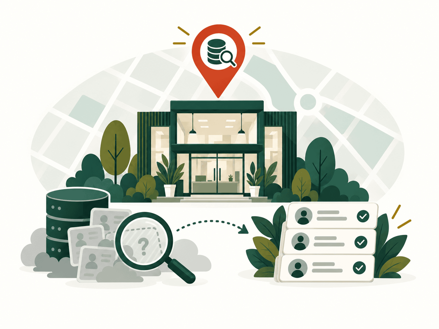Editorial illustration for B2B data providers for hard-to-find markets market research and B2B lead generation