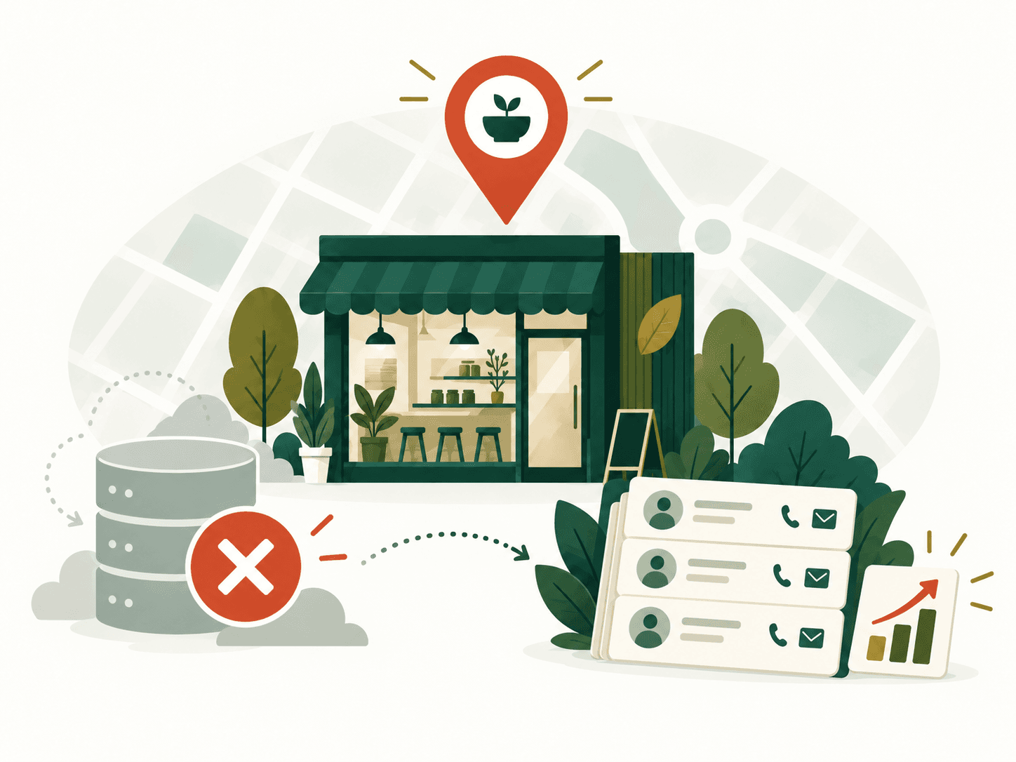 Editorial illustration for ZoomInfo alternatives for small and local businesses market research and B2B lead generation