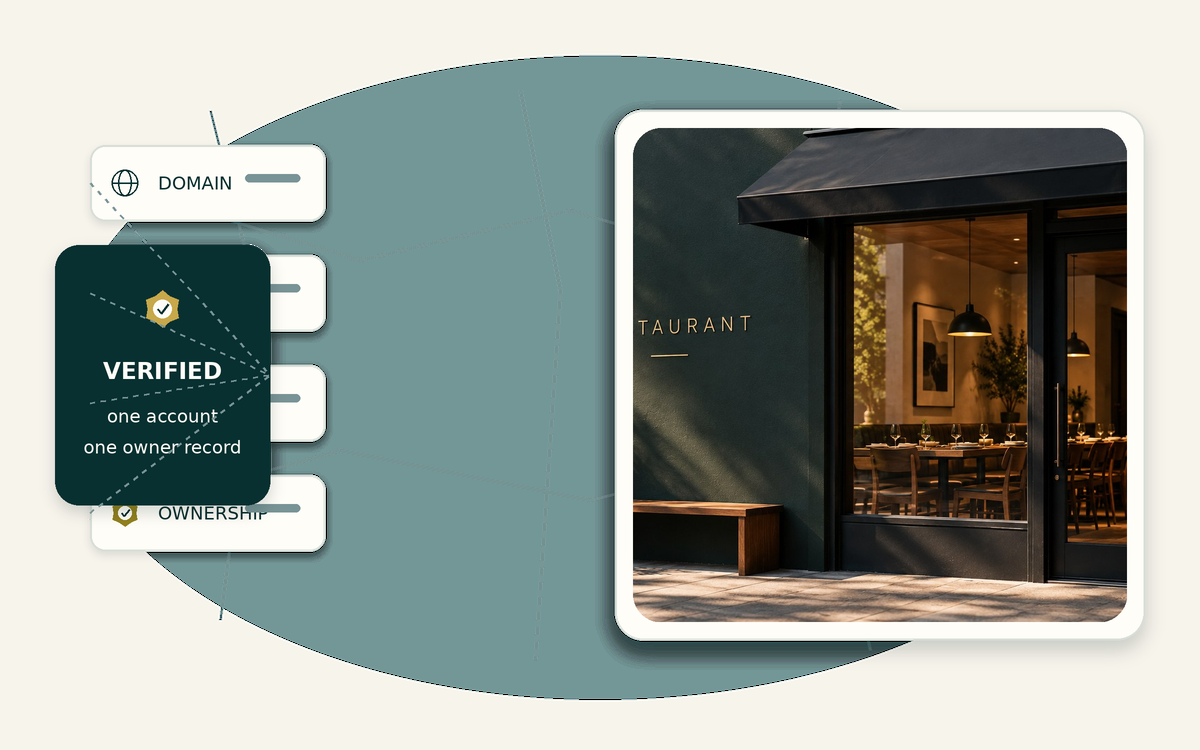 Account resolution workflow for independent restaurant owners