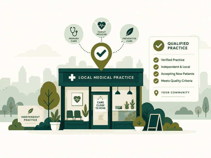 Qualification signal matrix for independent medical practices