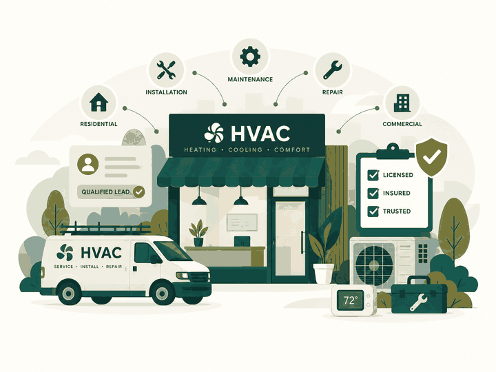 Qualification signal matrix for HVAC company owners