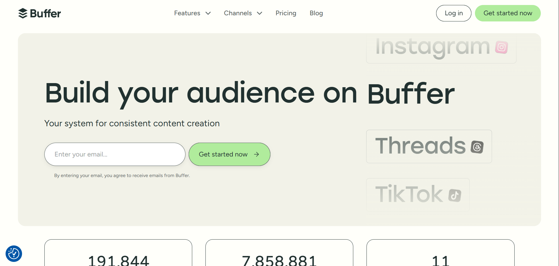 Buffer TikTok Analytics