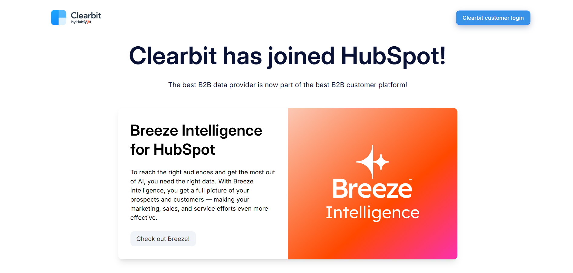 Clearbit B2C Lead Generation Dashboard
