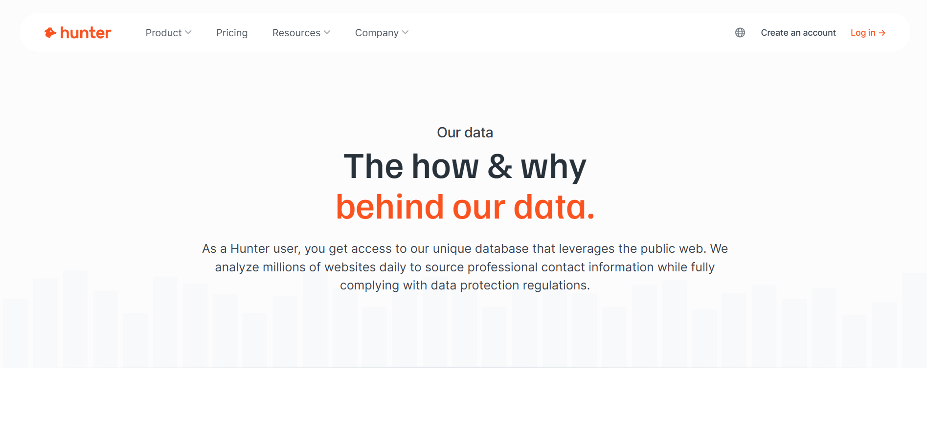 Hunter.io Homepage