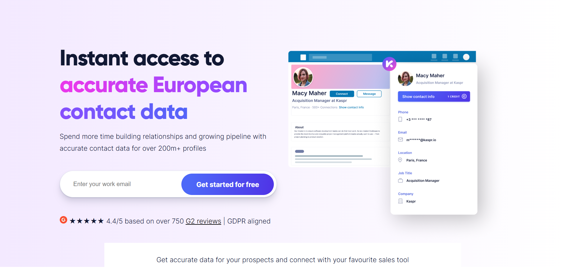Kaspr GDPR Compliant Lead Scraping