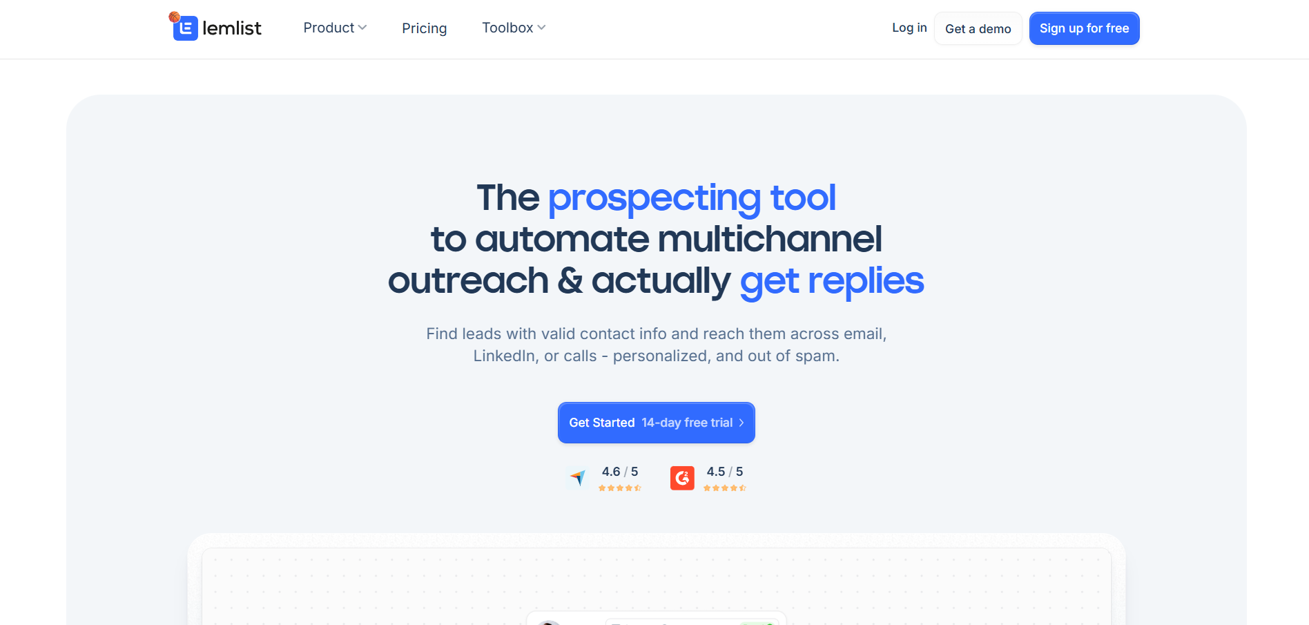 Lemlist B2C Lead Generation Dashboard