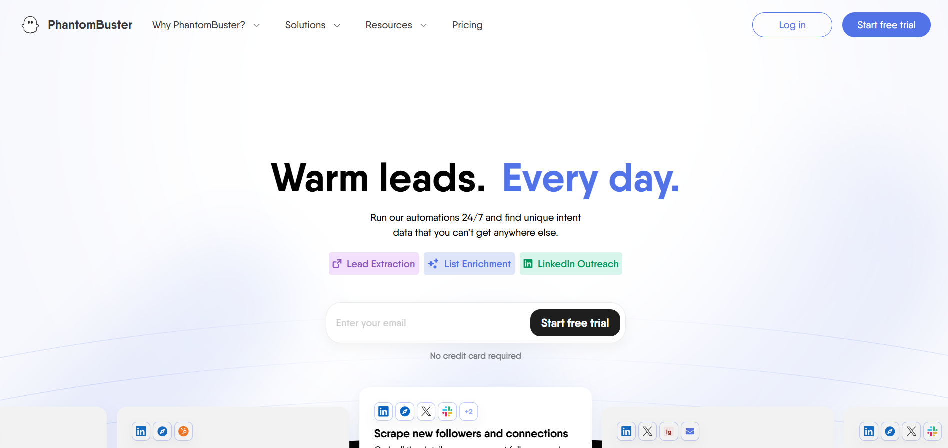 PhantomBuster Social Media Automation