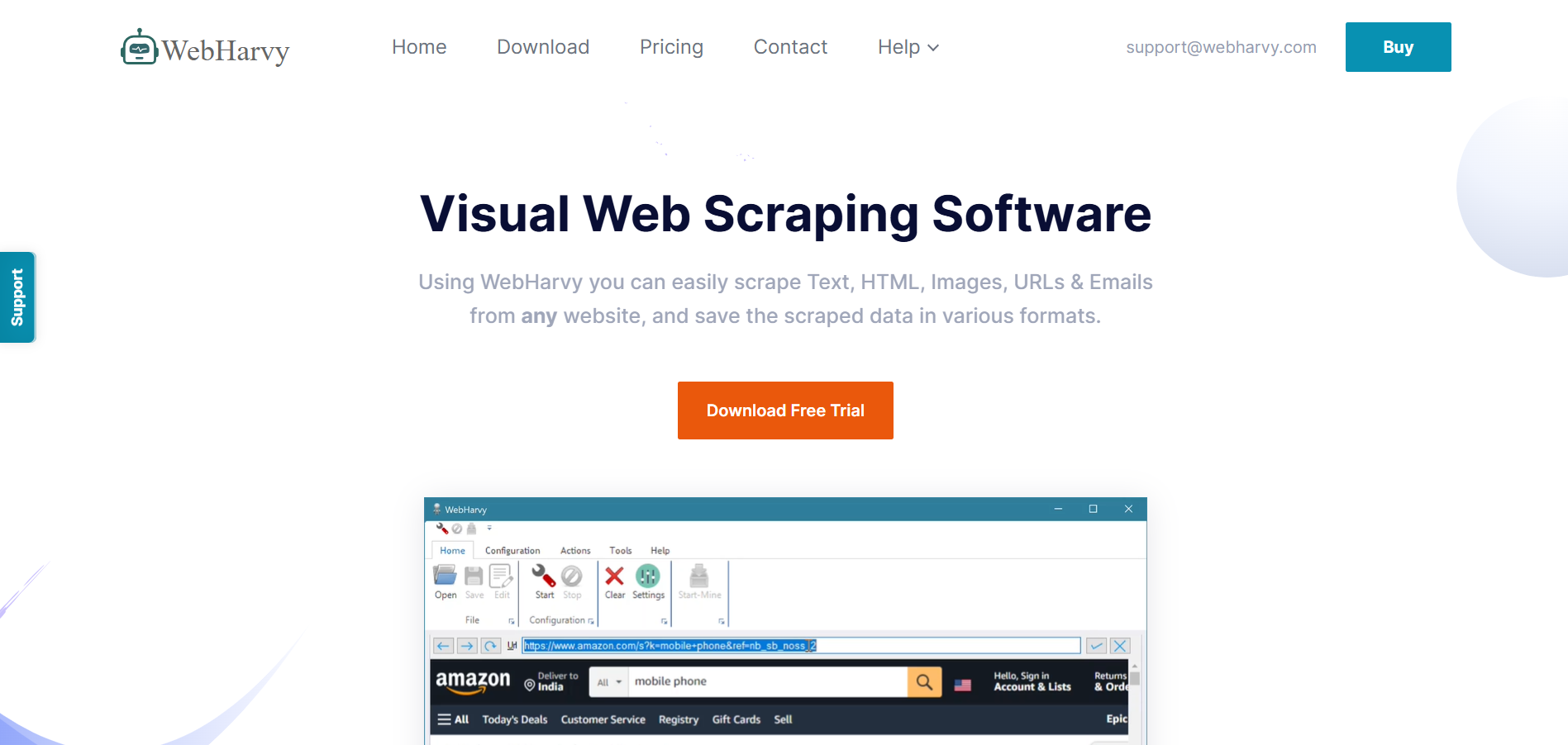 WebHarvy Multi-Platform Lead Generation